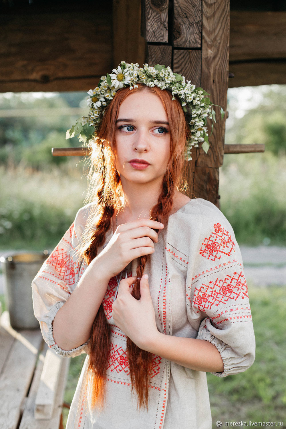A playful frame from Girls in Slavic costumes — online in Salem